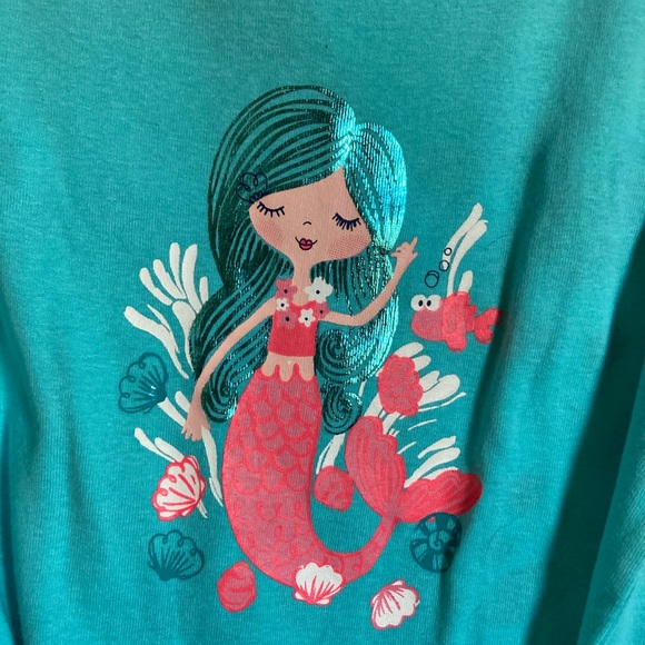 🌸Gymboree New 2pc Turquoise Short Sleeve Shirt & White Shorts Pj Set #IB - Picture 5 of 7